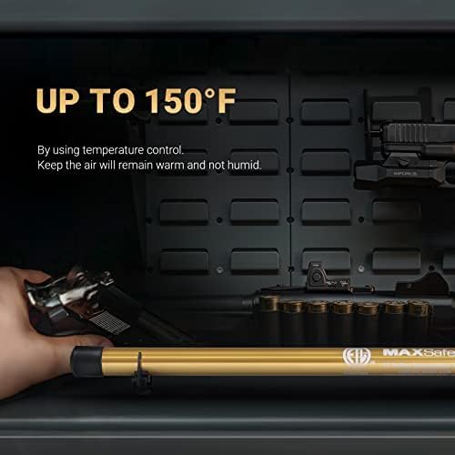 Gun Safe Dehumidifier High Power - Much warmer (up to 150°F) to better Protect Your Valuables from Moisture and Corrosion, ETL Approved, 24in