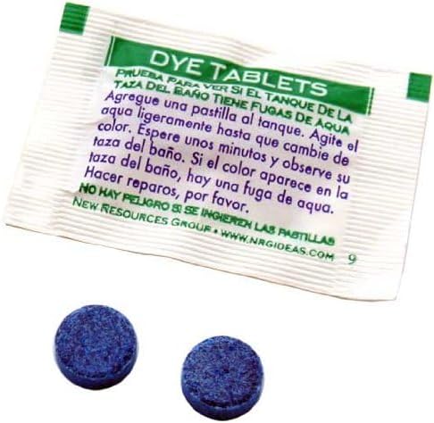 New Resources Group Toilet Leak Detecting Tablets - Dye Tablets for Bathroom Leaks - Detect Silent Leaks