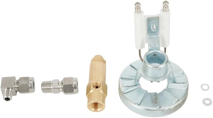 Air Atomizing Spray Nozzle Kit for Waste Oil Burner with Multiple Hole Sizes 0.5-2.0MM Brass Aluminum Construction(1.0mm)