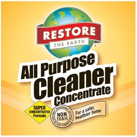 Restore Naturals Floor Cleaner & All Purpose Cleaner - 32 Fl Oz - Gentle, Non-Toxic Formula | pH Neutral | Cruelty-Free | Made in the USA - 2 Pack