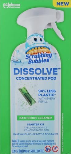 SCRUBBING BUBBLES BATH DISSOLVE PODS SATRTER KIT 1+1 0.28FLOZ