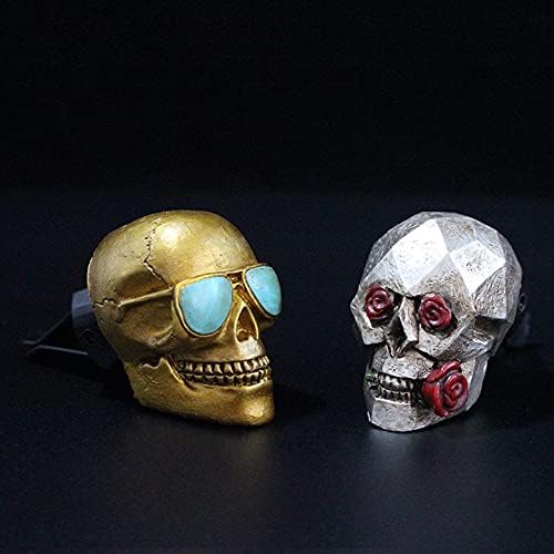 Sugar Skull Air Freshener for Car Truck Accessories for Men Women Witchy Decor Stuff for Automotive New Smell Fresheners Gothic Auto Decoration Spooky White Elephant Gifts for Adult