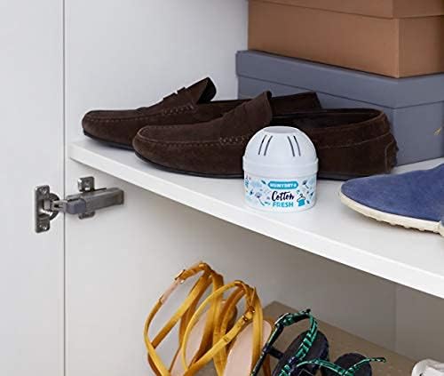 HUMYDRY Moisture Absorber Device, Mini Pack of 12 of 2.6oz, Small Space Dehumidifier and Air Freshener with Fresh Cotton Scent, Non Electric Humidity Absorber for Closet Bedroom and Compact Areas