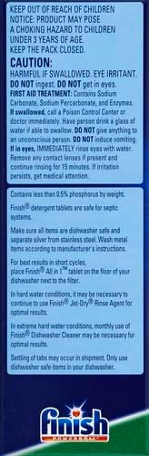 Finish All-in-One Dishwasher Detergent Powerball Tablets, Fresh Scent 54 Count