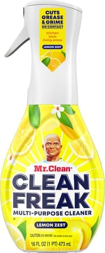 Mr. Clean Deep Cleaning Mist Multi-Surface Spray, Lemon Zest Scent Starter Kit, 16 Fl Ounce, 1 Count