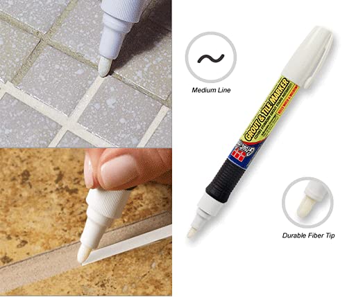 Grout Aide Grout and Tile Marker (Antique White)