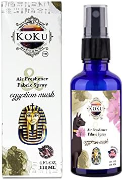 Egyptian Musk Air Freshener - Room Spray - Odor Eliminator - Deodorizer - Car Air Freshener - Home Spray - Linen Spray - Fabric Refresher - Non-Toxic - Alcohol Free - Made in USA (4 Oz)