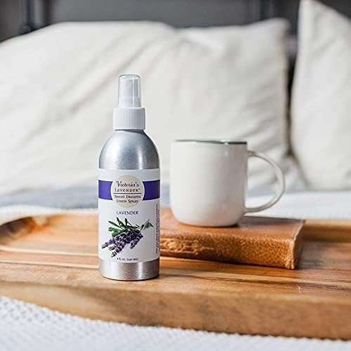 Victoria's Lavender Linen Spray - Aromatherapy Pillow Mist & Linen Spray for Bedding, Soothing Lavender Essential Oil Pure Blend for Bed & Pillows, Relaxing, Handmade in the USA - 2 Pack, 8 oz