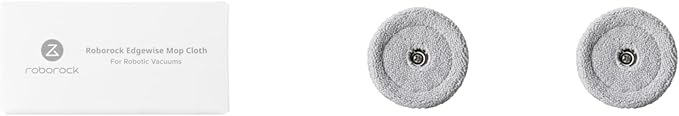 roborock 2 Pack Side Mop Cloths Saros 10 Robot Vacuum Cleaner, Mop Pad Replacement Accessories