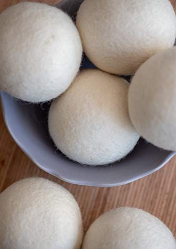 Wool Laundry Dryer Ball by Mili Felt -Reusable Extra Large Premium Natural Fabric Softener, Reduces Clothing Wrinkles, Eco-Friendly ~ Made of 100% Pure New Zealand Wool ~ Made in Nepal