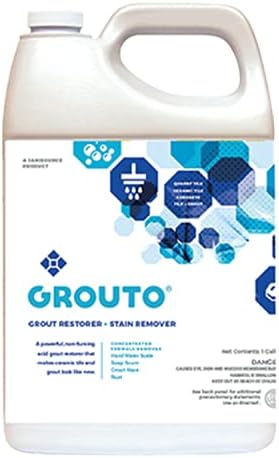 Grouto Grout Restorer & Stain Remover, Concentrate, Gallon (Each)??,<div></div>,JaniSource,Home & Garden > Household Appliance Accessories > Floor & Steam Cleaner Accessories > Grout Cleaning Tools,Grout Cleaner,Accessories