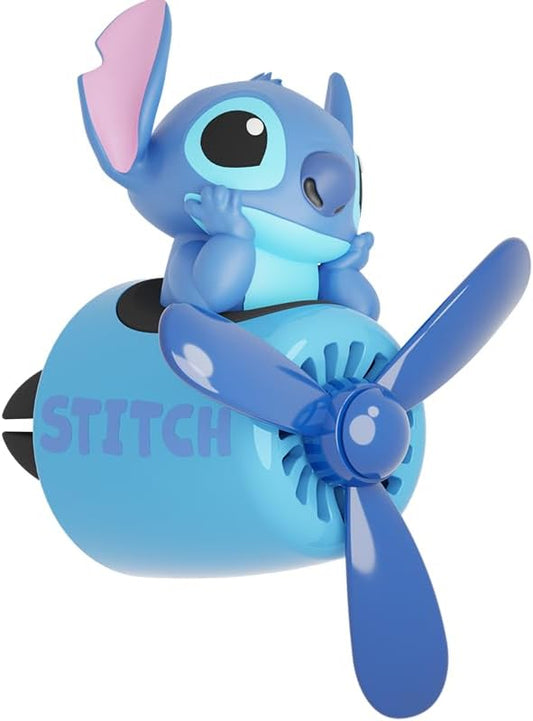 Cute Car Air Fresheners - Cartoon Pilot Automotive Diffuser, Rotating Propeller Automotive Air Outlet Fan Creative Car Perfume Decoration Accessories with 2 Fragrances