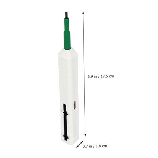 NUOBESTY Fiber Optic Connector Cleaner Pen Quick Cleaning Tool for St Fc and Adapters for Efficient Dust and Grease Removal Lightweight and Portable Fiber Optic Cleaning