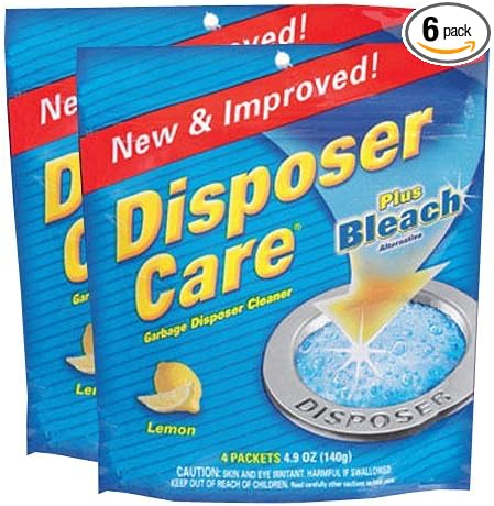 Disposer Care Garbage Disposer Cleaner, Lemon, 4 ct (Pack of 6 (4 ct ea))