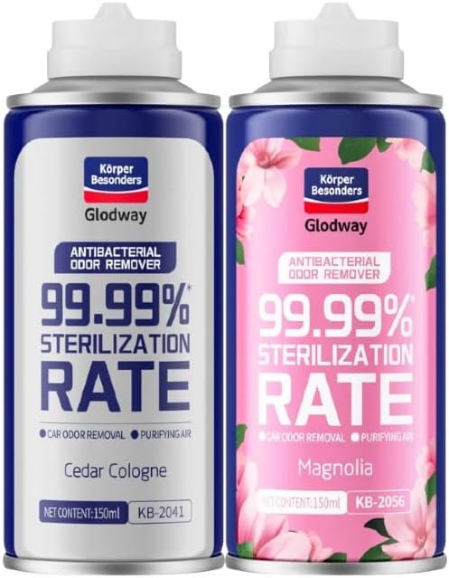 Glodway Air Refresher,Odor Eliminator Remover Spray,Odor Remover,Cologne,Magnolia Long-Lasting Scent For Home,Couch,Mattress,Furniture, bathroom,Fabrics & Trash,6 Ounce,2 pack