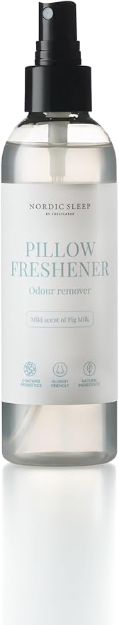 Nordic Sleep by Fossflakes, Probiotic Fabric Freshener Mild Scent 190 ml – Gentle Pillow & Bedding Spray, Natural Odor Eliminator with Soft Fragrance, Hypoallergenic & Eco-Friendly