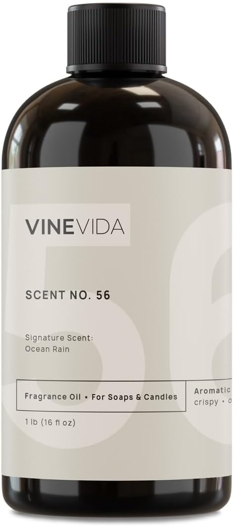 VINEVIDA [16oz] Ocean Rain Fragrance Oil for Candle Making and Soap Making - Premium Candle Scents for Soy Candles