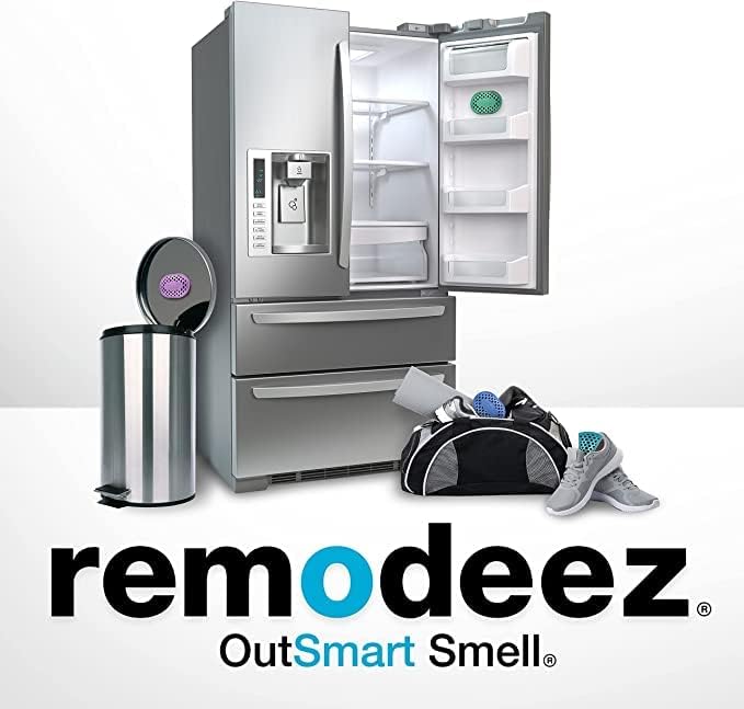 remodeez Refrigerator Deodorizer and Odor Eliminator, Activated Charcoal Bags, Charcoal Air Purifiers, Odor & Moisture Absorber