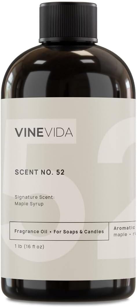 VINEVIDA [16oz] Maple Syrup Fragrance Oil - USA Candle Scents - Natural Candle Fragrance - Scents for Soap Making