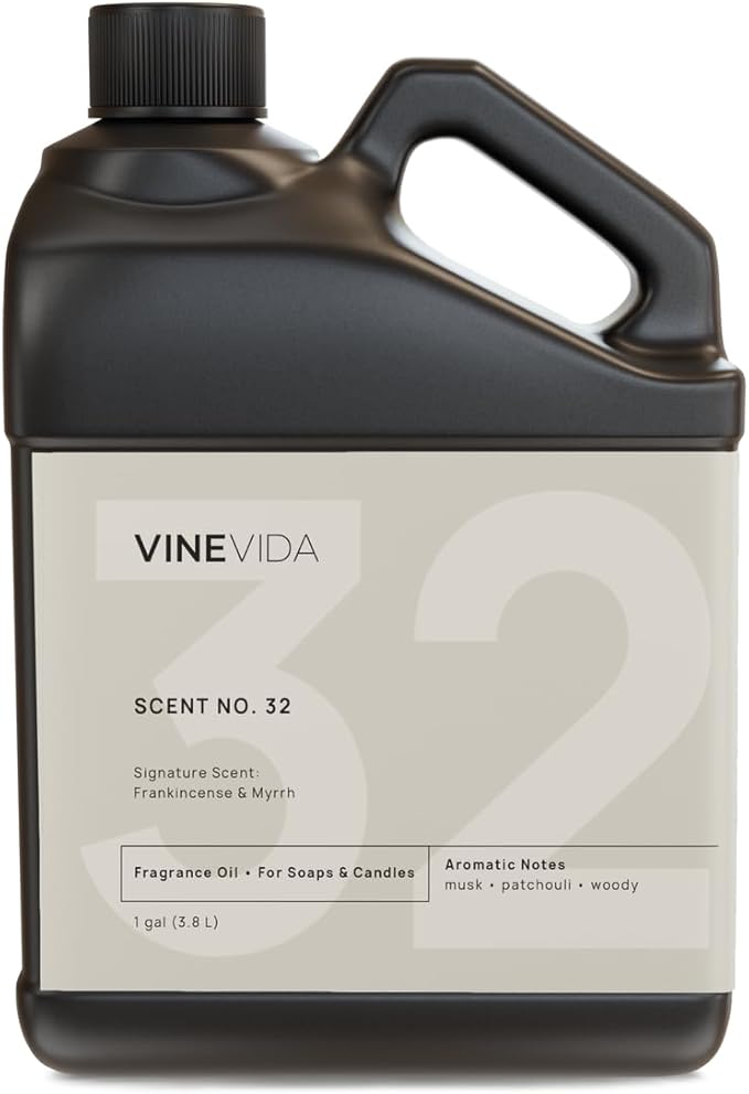 VINEVIDA Frankincense & Myrrh Scent for Candle & Soap Making - 128oz Natural Candle Fragrance Oil - Made in USA