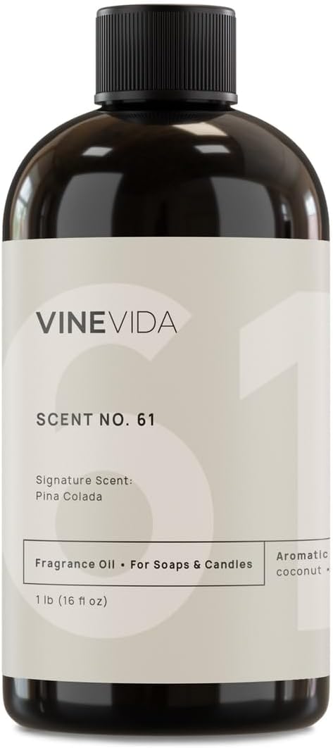 VINEVIDA [16oz] Pina Colada Fragrance Oil for Candle Making and Soap Making - Premium Candle Scents for Soy Candles
