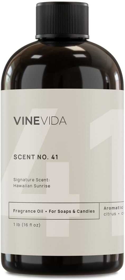 VINEVIDA Hawaiian Sunrise Fragrance Oil - 16oz, Natural, Made in USA - Scents for Candle & Soap Making