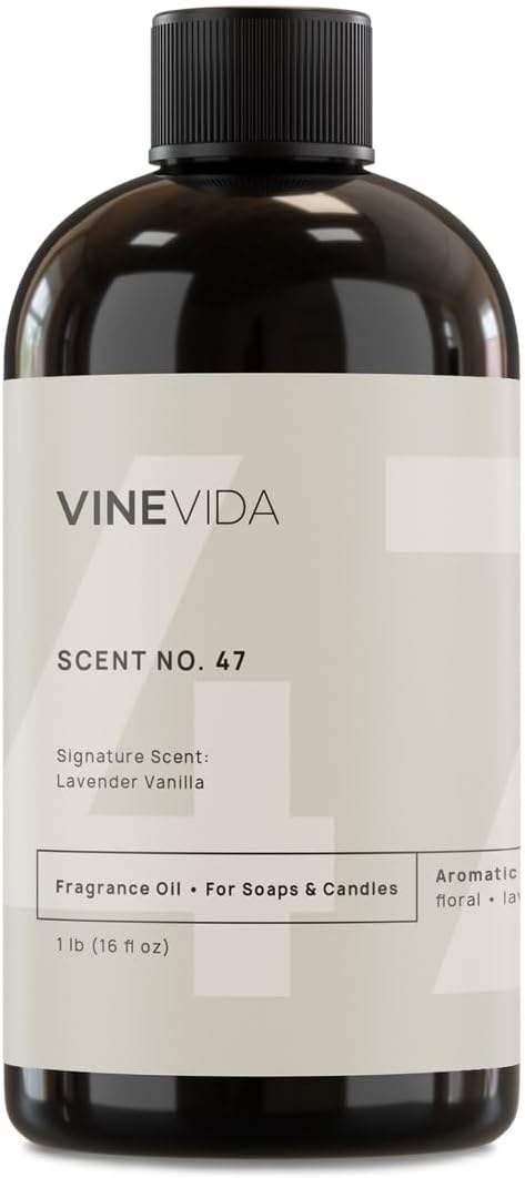 VINEVIDA [16oz] Lavender Vanilla Fragrance Oil for Candle Making Scents Soap, Perfume Oils, Soy Candles, Home Diffusers, Bath Scent Bomb, Linen Spray, Lotions, Car Freshies