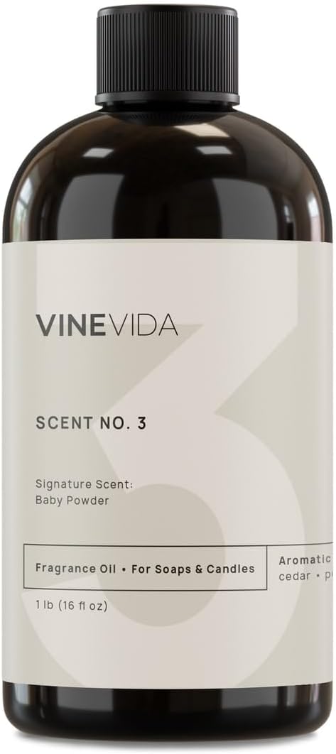 VINEVIDA [16oz] Baby Powder Fragrance Oil for Candle Making and Soap Making - Premium Candle Scents for Soy Candles