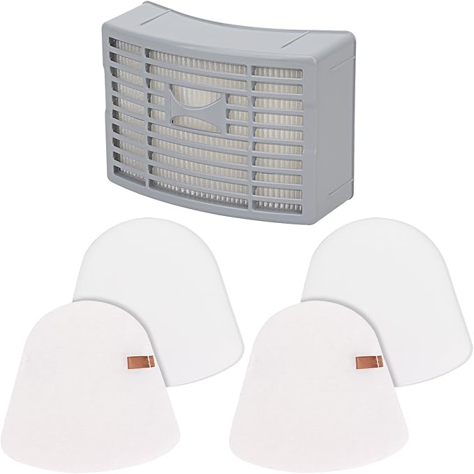 Vacuum Filters Replacement for Shark Powered Lift-Away DLX NV580 Series NV581, NV581Q, NV585, NV586, 1 HEPA Filter, 2 Foam & 2 Faux Felt Filters - Compare to Part # XFFT580 & XHEP580