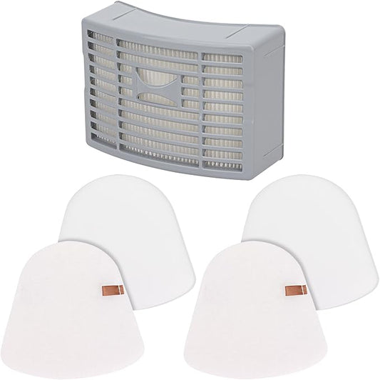 Vacuum Filters Replacement for Shark Powered Lift-Away DLX NV580 Series NV581, NV581Q, NV585, NV586, 1 HEPA Filter, 2 Foam & 2 Faux Felt Filters - Compare to Part # XFFT580 & XHEP580