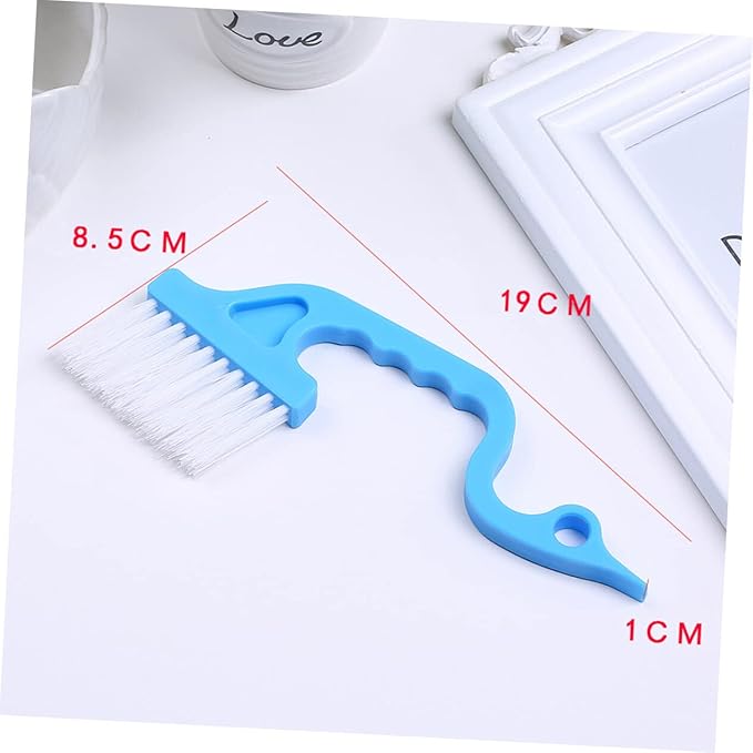 LIFKOME Hand Held Brush for Cleaning Scrubbing Brush for Grout for Bathroom Kitchen Shower