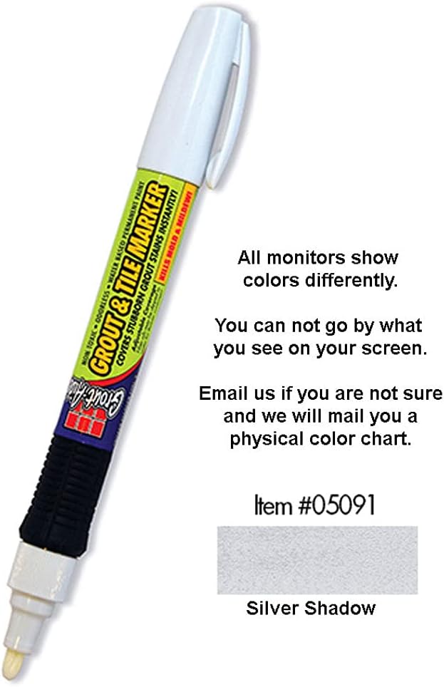 SKM Industries Grout Aide Grout and Tile Marker (Silver Shadow)