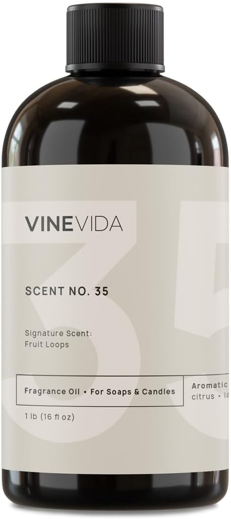 VINEVIDA [16oz] Fruit Loops Fragrance Oil for Candle Making Scents Soap Making, Perfume Oils, Soy Candles, Room Body Spray, Home Scent Reed Diffusers, Bath Bombs, Lotions (ARTS-FOBP-FRT-LOOP-16)