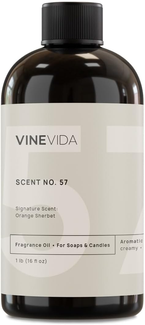VINEVIDA [16oz] Orange Sherbet Fragrance Oil for Candle & Soap Making - Made in USA - Natural Candle Scents