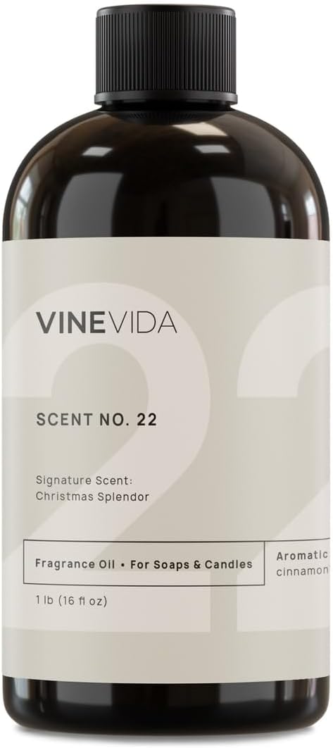 VINEVIDA [16oz] Christmas Splendor Fragrance Oil for Soap Making Scents for Candle Making, Perfume Oils, Soy Candles, Home Scents Oil Diffusers, Bath Scent Bomb Oils, Linen Spray Lotions Car Freshies