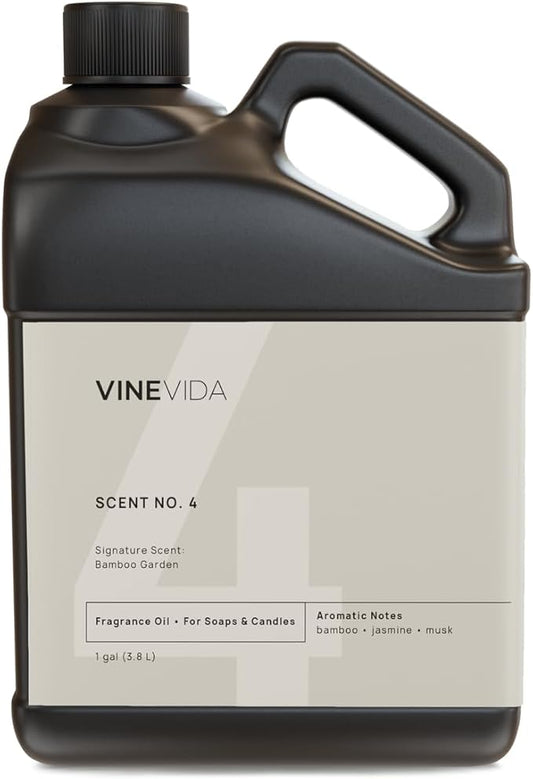 VINEVIDA [128oz] Bamboo Garden Fragrance Oil for Candle Making and Soap Making - Premium Candle Scents for Soy Candles