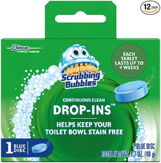 Vanish Scrubbing Bubbles Drop-Ins, 1.7 Oz, Pack of 12