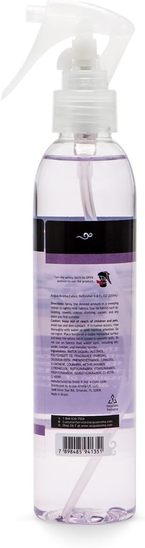 Acqua Aroma Lavender Fabric Refresher 6.8 FL OZ (200ml) Fresh Linen Spray