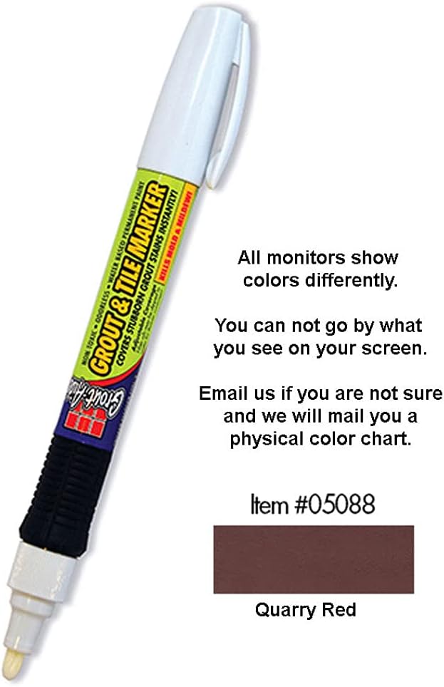 SKM Industries Grout Aide Grout and Tile Marker (Quarry Red)