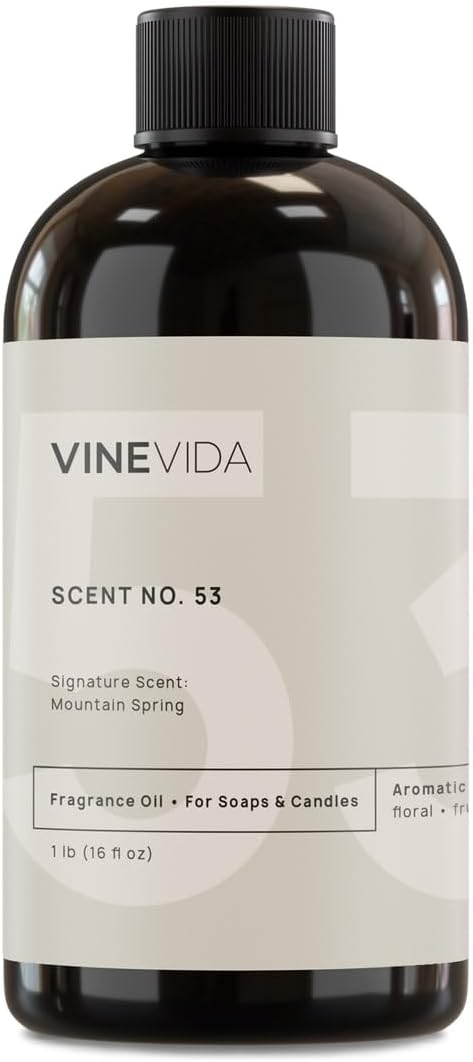 VINEVIDA [16oz] Mountain Spring Fragrance Oil for Candle Making and Soap Making - Premium Candle Scents for Soy Candles