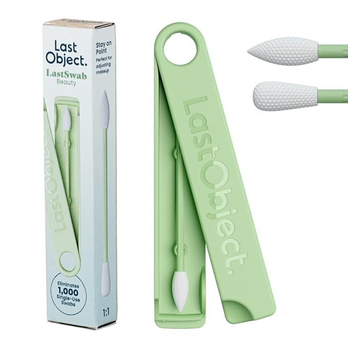 Reusable Cotton Swabs for Gentle and Eco-Friendly Beauty Routines - The Sustainable Alternative to Single-Use Q Tips - Zero Waste and Easy to Clean - Comes with a Convenient Travel Case Holder
