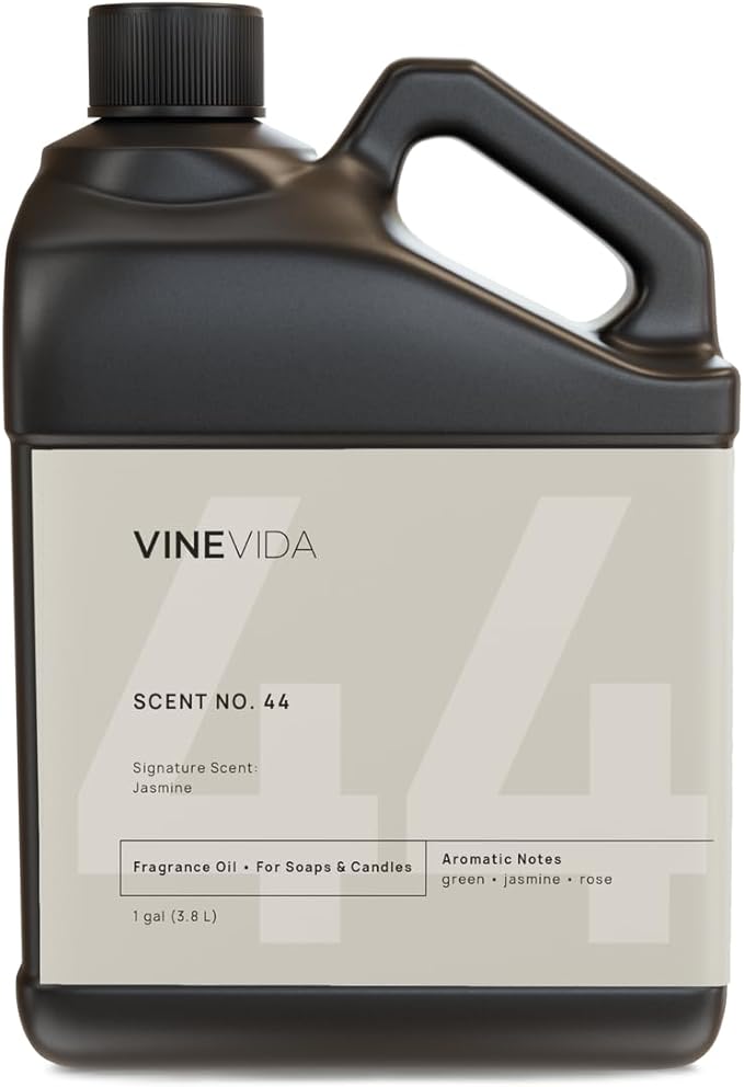 VINEVIDA [128oz] Jasmine Fragrance Oil for Candle Making and Soap Making - Premium Candle Scents for Soy Candles