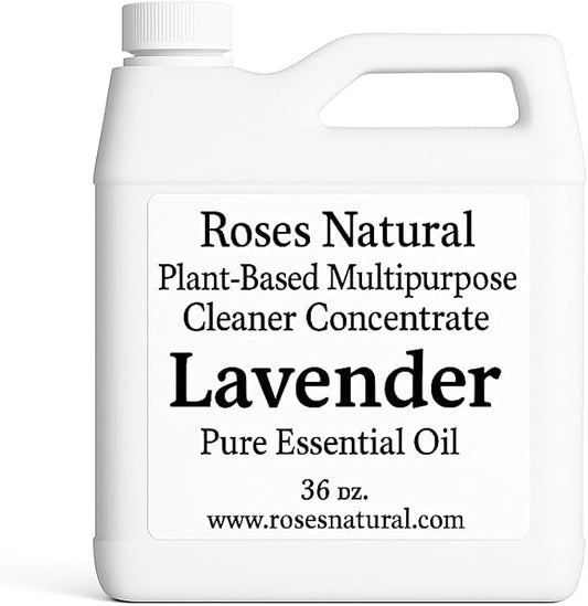Multipurpose Cleaner Concentrate 36 oz | Plant-Based, Biodegradable, Streak-Free Cleaning for Kitchen, Bathroom, Floors & Glass. Made in the USA (Lavender)
