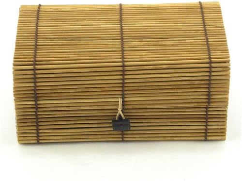 BambooMN Granulated Bamboo Charcoal Odor Absorber Bag in Decorative 6.25" x 3.5" x 3" Box, 4 Pieces
