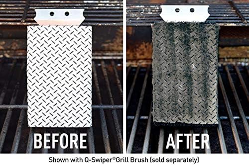 Proud Grill Q-Swiper Grill Cleaning Wipes - Bristle & Wire Free BBQ Cleaner, Heavy Duty Degreaser Wipes, Grease & Grime Remover for Outdoor Barbecue Grills, Disposable - 40 Count, Pack of 1