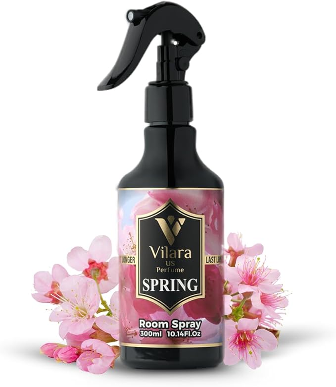 Room Spray Freshener - Long-Lasting Luxury Scents - Room and Linen Spray for Bedding, Sheets, Fabric, Furniture for Aromatherapy - 10.14 fl oz (Multipack 3:Sprng,Rose,Mango)