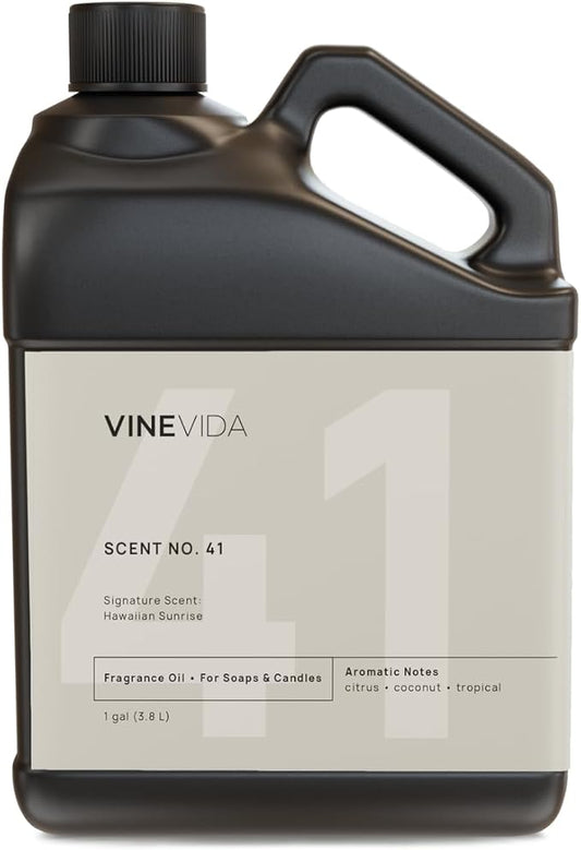 VINEVIDA [128oz] Hawaiian Sunrise Fragrance Oil for Candle Making and Soap Making - Premium Candle Scents for Soy Candles