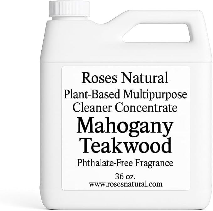 Mahogany Teakwood Multipurpose Cleaner Concentrate, 36 oz | Plant-Based, Non-Toxic, Biodegradable | Rich Woodsy Home Fragrance