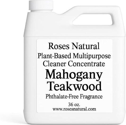 Mahogany Teakwood Multipurpose Cleaner Concentrate, 36 oz | Plant-Based, Non-Toxic, Biodegradable | Rich Woodsy Home Fragrance