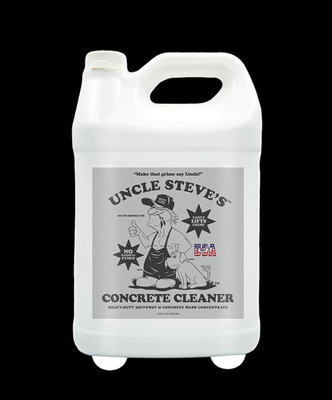 UNCLE STEVE'S® Concrete & Driveway Cleaner Concentrate - Multi-Purpose - Biodegradable - Eco-Friendly - Non-Toxic (1)